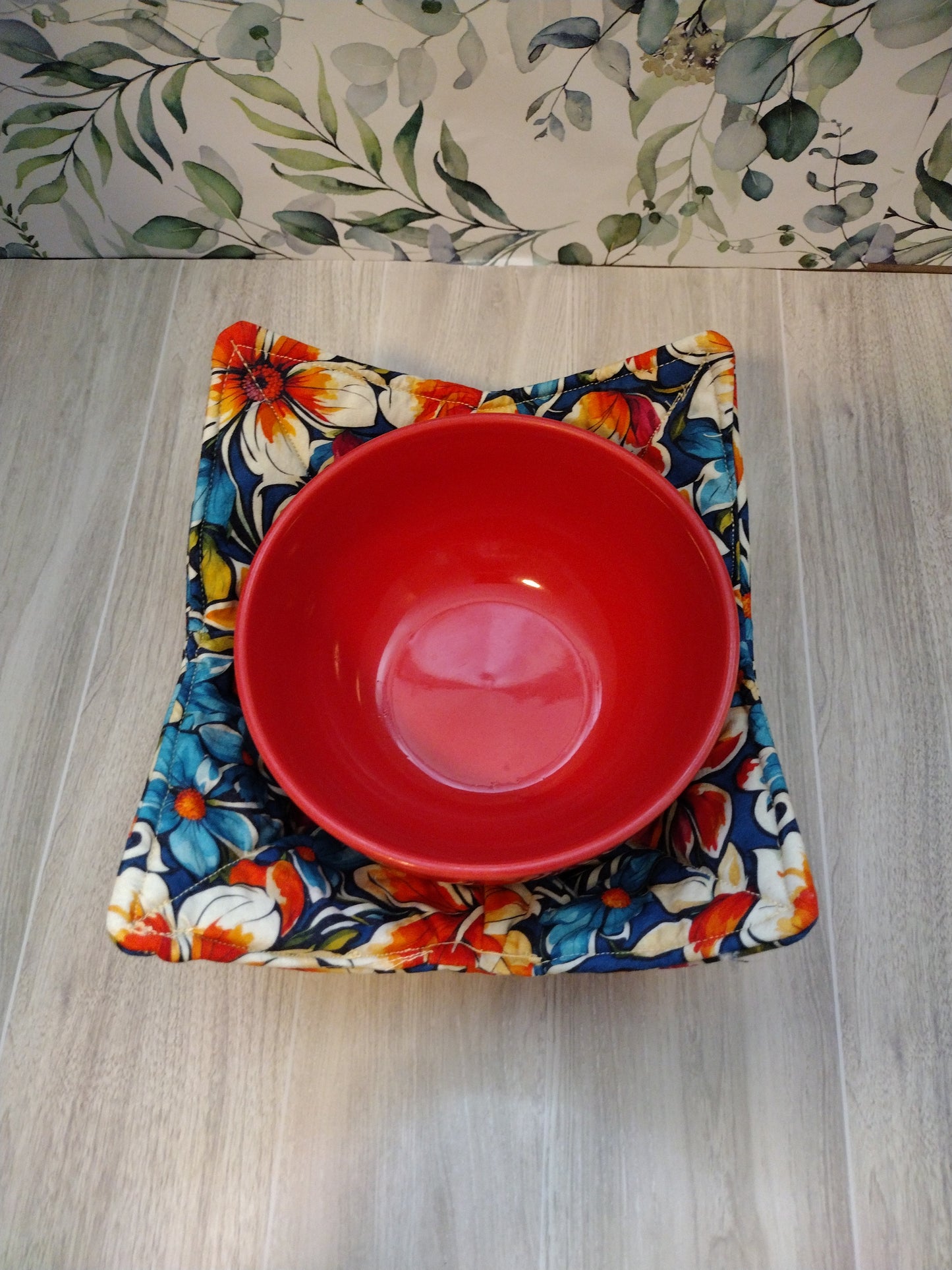 Flowers bowl koozie